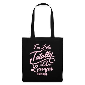 Legally Blonde Je suis comme totalement une citation d’avocat - Sac en tissu - noir - Devant