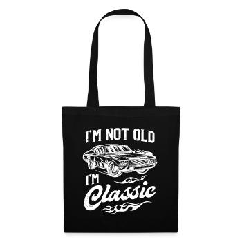 Je ne suis pas vieux Je suis Classic Vintage Muscle Car Lover G - Sac en tissu - noir - Devant