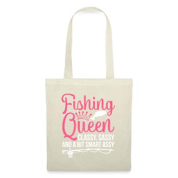 Chemise de pêche pour filles Pêche à l’achigan - Sac en tissu - nature - Devant