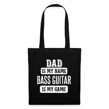 Drôle de cadeau de guitare basse pour papa Fathers Day Design - Sac en tissu - noir - Devant