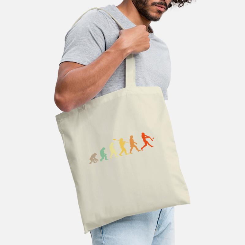 Baseball Evolution Baseball Player Gift Tote Bag
