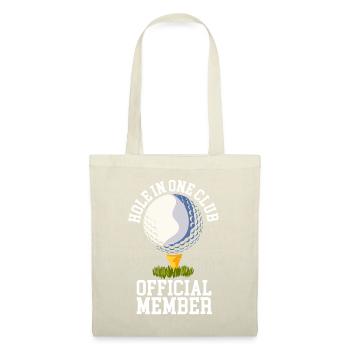 Trou en un Club Golf Club Golfeur Trou en un - Sac en tissu - nature - Devant