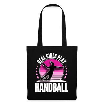 Handball Handball Joueur de handball féminin - Sac en tissu - noir - Devant