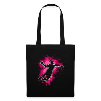 Handball Handball Joueur de handball féminin - Sac en tissu - noir - Devant