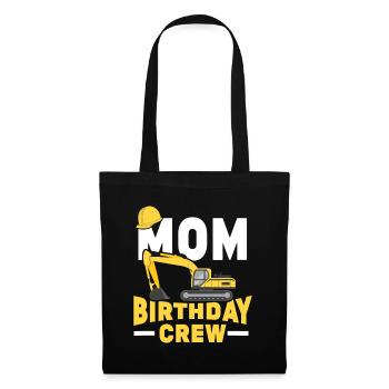 Construction Birthday Party Digger Mom Birthday Cr - Tote Bag - black - Front
