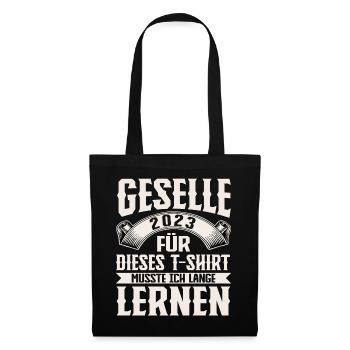 Geselle 2023 Gesellenprüfung - Stoffbeutel - Schwarz - Vorne