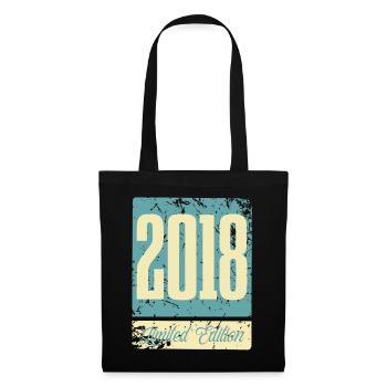 2018 Anniversaire de naissance Année de naissance - Sac en tissu - noir - Devant