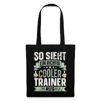 Trainer - Stoffbeutel - Schwarz - Vorne