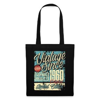 1960 Birthday vintage retro legend - Tote Bag - black - Front