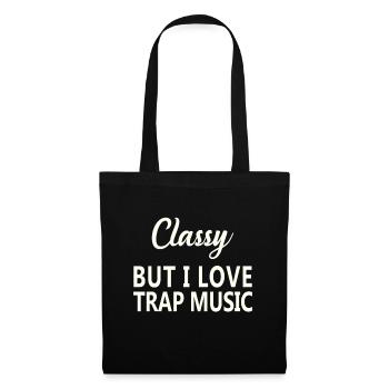 Music Funny Rap Hip Hop Techno R&Bpuzzlei love pol - Tote Bag - black - Front