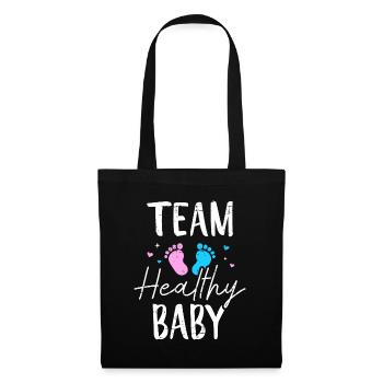 Drôle de révélation de genre Équipe Healthy Baby Party Suppli - Sac en tissu - noir - Devant