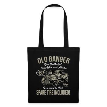 67th Birthday Vintage Old Banger 67 Years Old Men - Tote Bag - black - Front