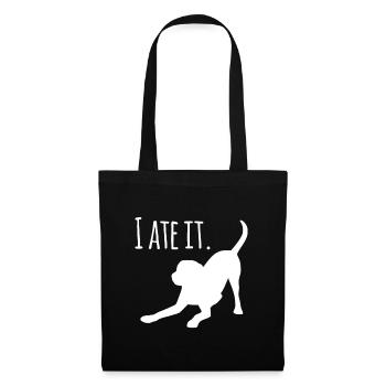 Dog lovers gifts for women "I Ate It" Labrador fun - Tote Bag - black - Front