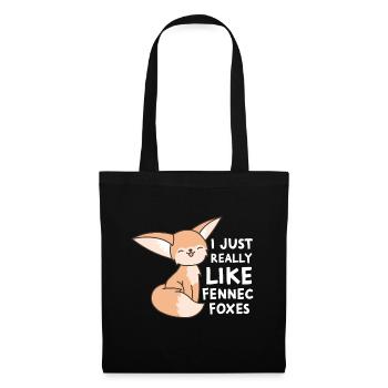 Fennec Fox I Just Really Like Fennec Foxes - Tote Bag - black - Front