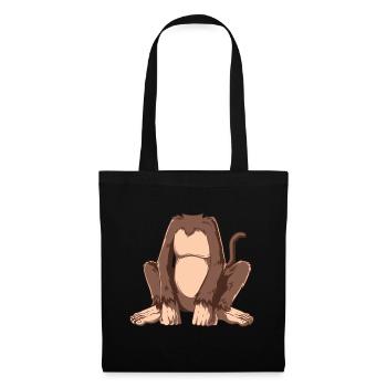 Easy Monkey Kostüm Affe Körper Kopflos Affe Co - Stoffbeutel - Schwarz - Vorne
