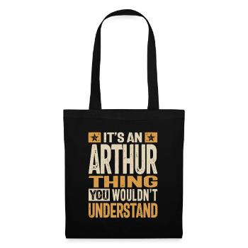 It's an Arthur Thing Personalized Name - Tote Bag - black - Front