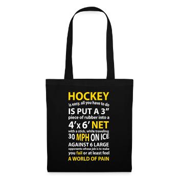 Funny Hockey Quote Hockey Is Easy Gift For Men Wom - Tote Bag - black - Front