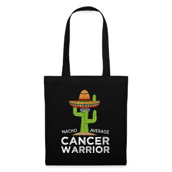 Cancer Fighting Support | Funny Cancer Fighter War - Tote Bag - black - Front