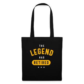 The Legend Has Retired Funny Retirement - Tote Bag - black - Front
