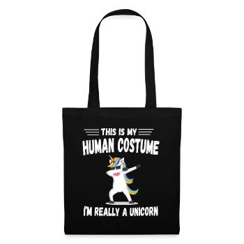 Amazon.com: C’est mon costume humain Je suis vraiment un - Sac en tissu - noir - Devant