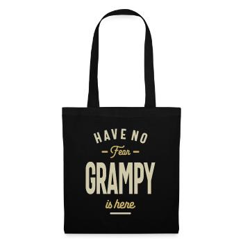 Have No Fear Grampy Is Here - Dad and Grandpa - Tote Bag - black - Front