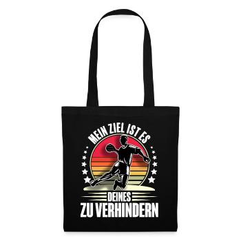 Handball Handballer - Stoffbeutel - Schwarz - Vorne