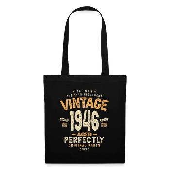 Vintage 1946 77th Birthday - Tote Bag - black - Front