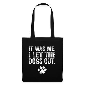 C’était drôle que j’ai laissé les chiens sortir Dog Lover Distr - Sac en tissu - noir - Devant