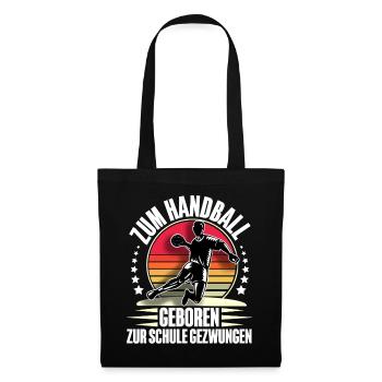Handball Handballer - Stoffbeutel - Schwarz - Vorne