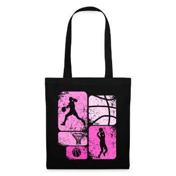 Basketball féminin Basketball féminin - Sac en tissu - noir - Devant