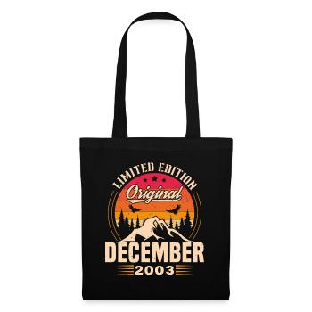 Cadeau D'anniversaire Nées En Décembre 2003 - Sac en tissu - noir - Devant
