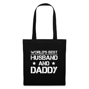 World's Best Husband And Daddy - Papa Father's Day - Tote Bag - black - Front