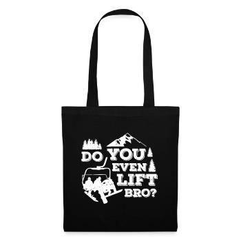 Drôle de ski Soulevez-vous même Bro Ski Giftdo you e - Sac en tissu - noir - Devant