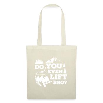 Drôle de ski Soulevez-vous même Bro Ski Giftdo you e - Sac en tissu - nature - Devant