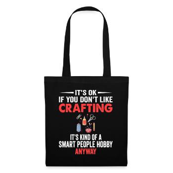 Smart People Hobby Crafting - Funny Craftersyarncr - Tote Bag - black - Front