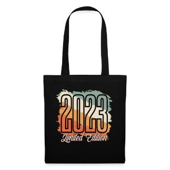 2023 Année de naissance Anniversaire Année de construction Vintage Rétro - Sac en tissu - noir - Devant