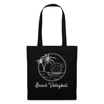 Beach-volley - Sac en tissu - noir - Devant