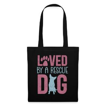 Rescue Dog Animal Adoption Rescue Dog Foster Lover - Tote Bag - black - Front