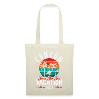 Cancun Mexique Vacances Plage Famille Ami Groupe T - Sac en tissu - nature - Devant