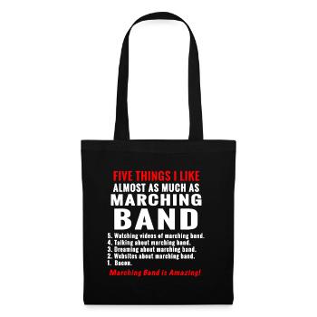 5 choses à propos des montagnes russes Marching Band Funnyfun - Sac en tissu - noir - Devant