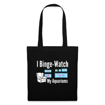 Aquarium Fish Lovers Binge Watch Multiple Fish Tan - Tote Bag - black - Front