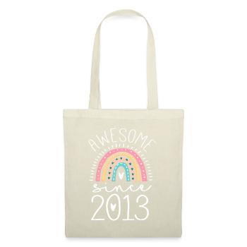 Awesome Since 2013 9th Birthday Rainbow Gifts Born - Tote Bag - nature - Front