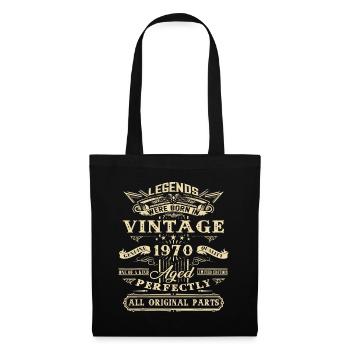 52e cadeau d'anniversaire pour les légendes nées en 1970 52 ans Ol - Sac en tissu - noir - Devant