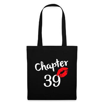 Chapitre 39 ans 39e Joyeux anniversaire Lips Girls Bo - Sac en tissu - noir - Devant