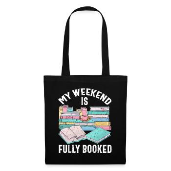Funny Book TShirt, Book Lover Shirt, Reading Lover - Tote Bag - black - Front