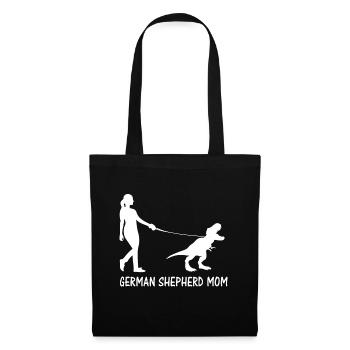 German Shepherd Mom Dinosaur GSD Owners Trex Women - Tote Bag - black - Front