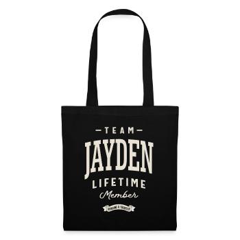 Team Jayden Lifetime Member Personalized Name - Tote Bag - black - Front