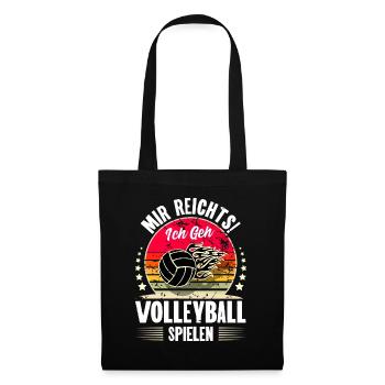 Volleyball - Stoffbeutel - Schwarz - Vorne