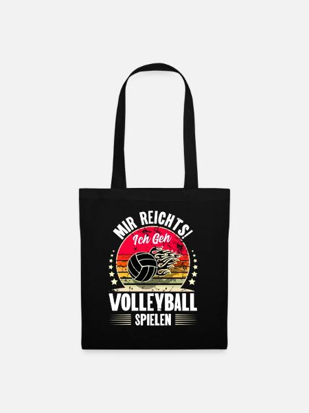 Volleyball - Stoffbeutel - Schwarz