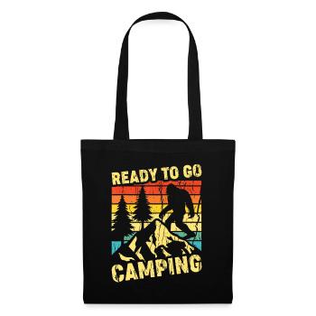 Ready To Go Camping Funny Bigfoot Campingcampersca - Tote Bag - black - Front